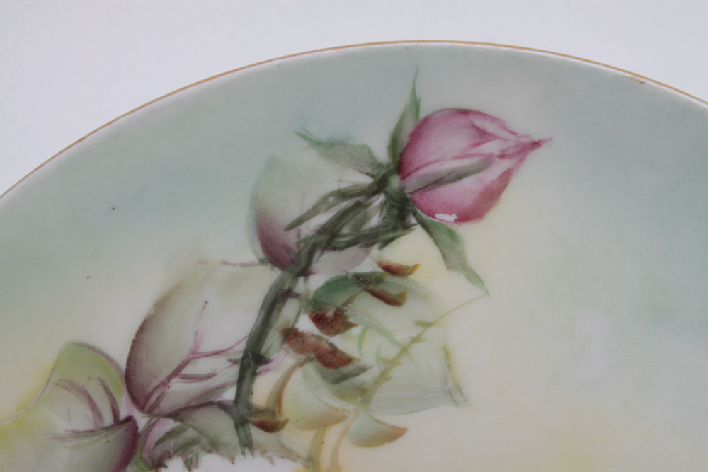 Haviland France Hand Painted Signed Porcelain Plate