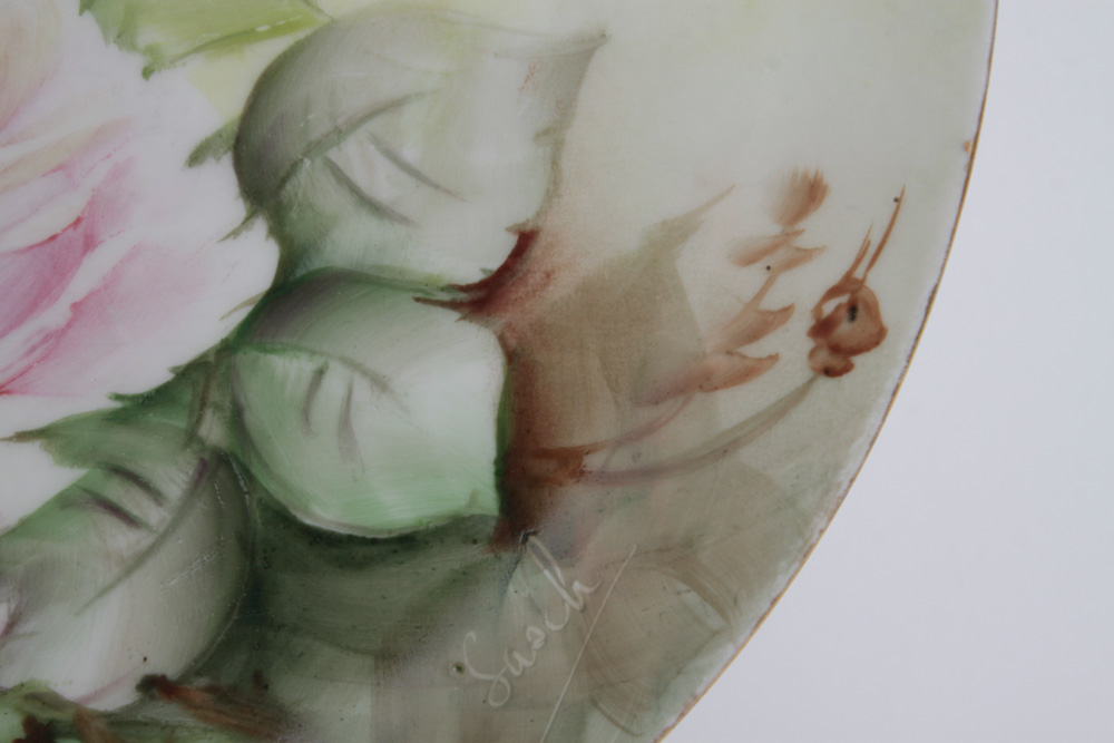 Haviland France Hand Painted Signed Porcelain Plate