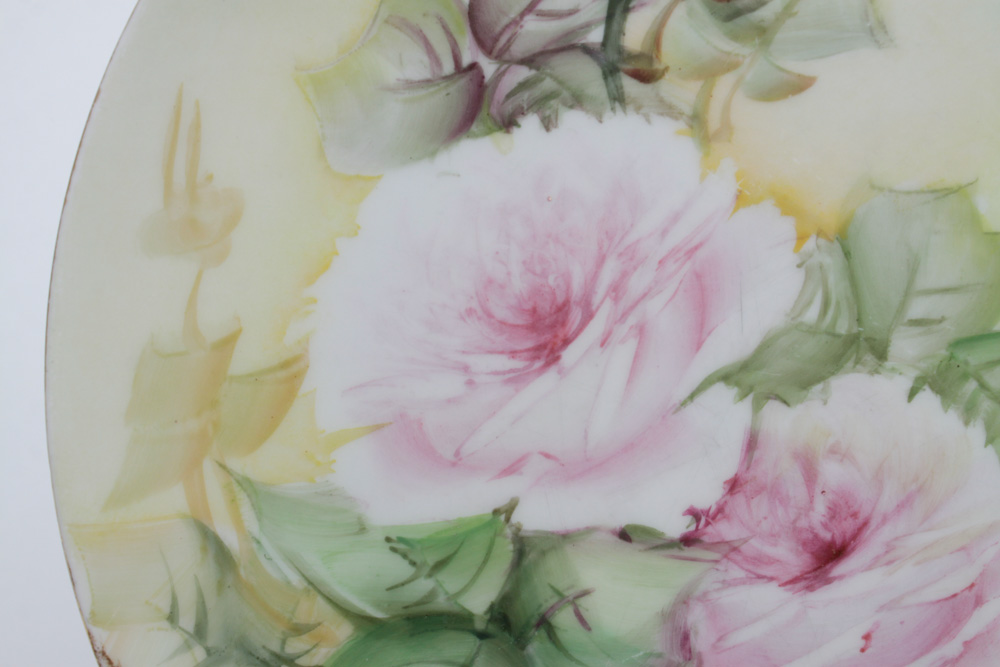 Haviland France Hand Painted Signed Porcelain Plate