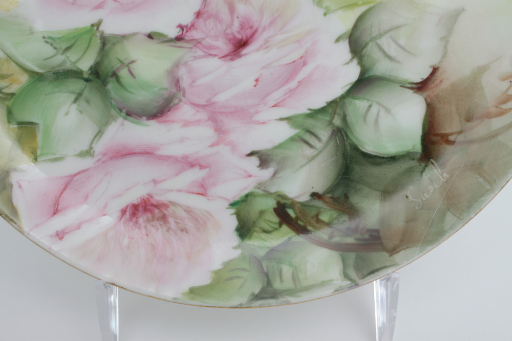 Haviland France Hand Painted Signed Porcelain Plate