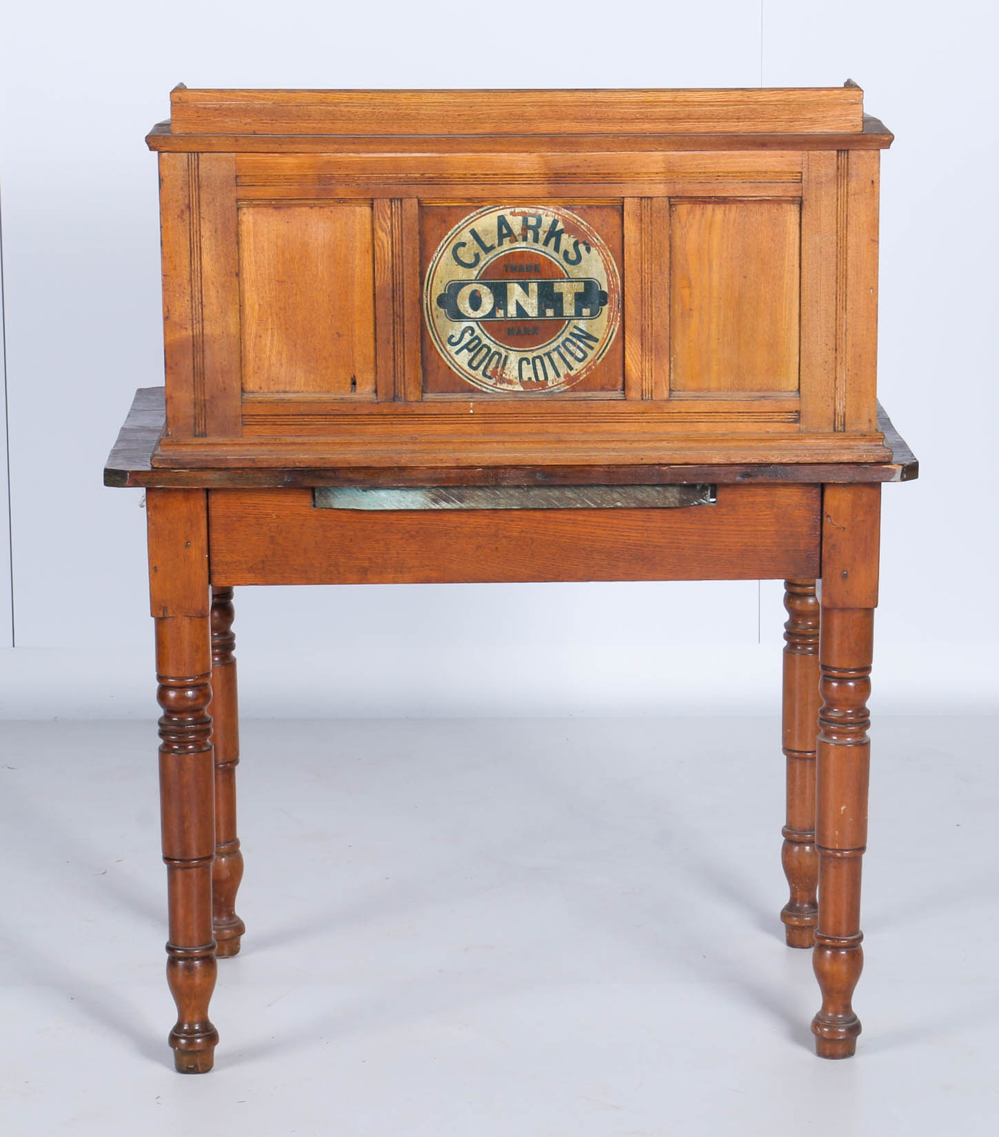 Vintage Six Drawer Clark's O.N.T. Spool Cabinet and Vintage Table