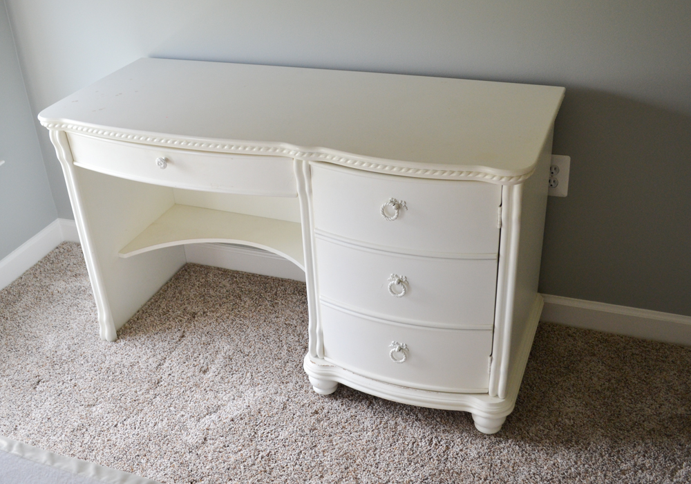 American Signature Painted Desk and Chair