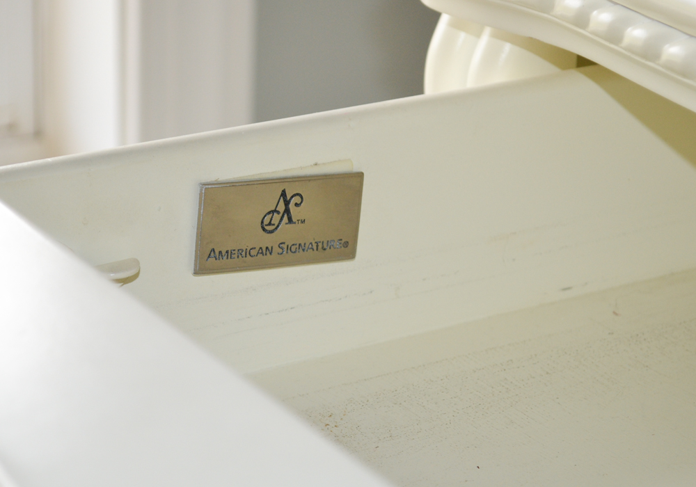 American Signature Painted Desk and Chair