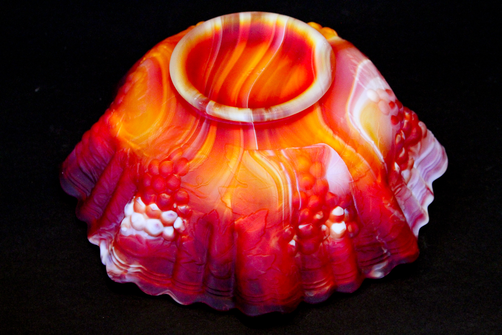 Assortment of Colored Glass Dishes