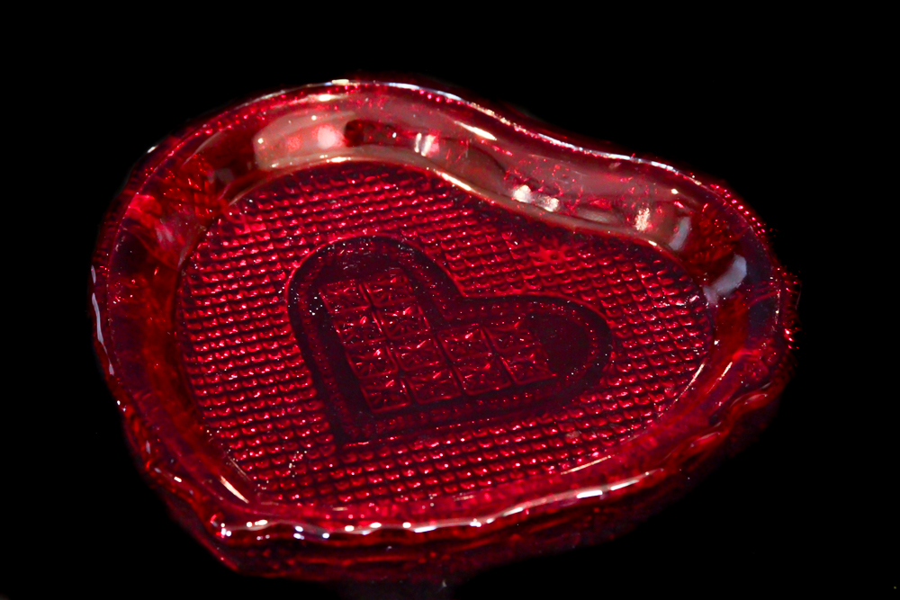 Assortment of Colored Glass Dishes