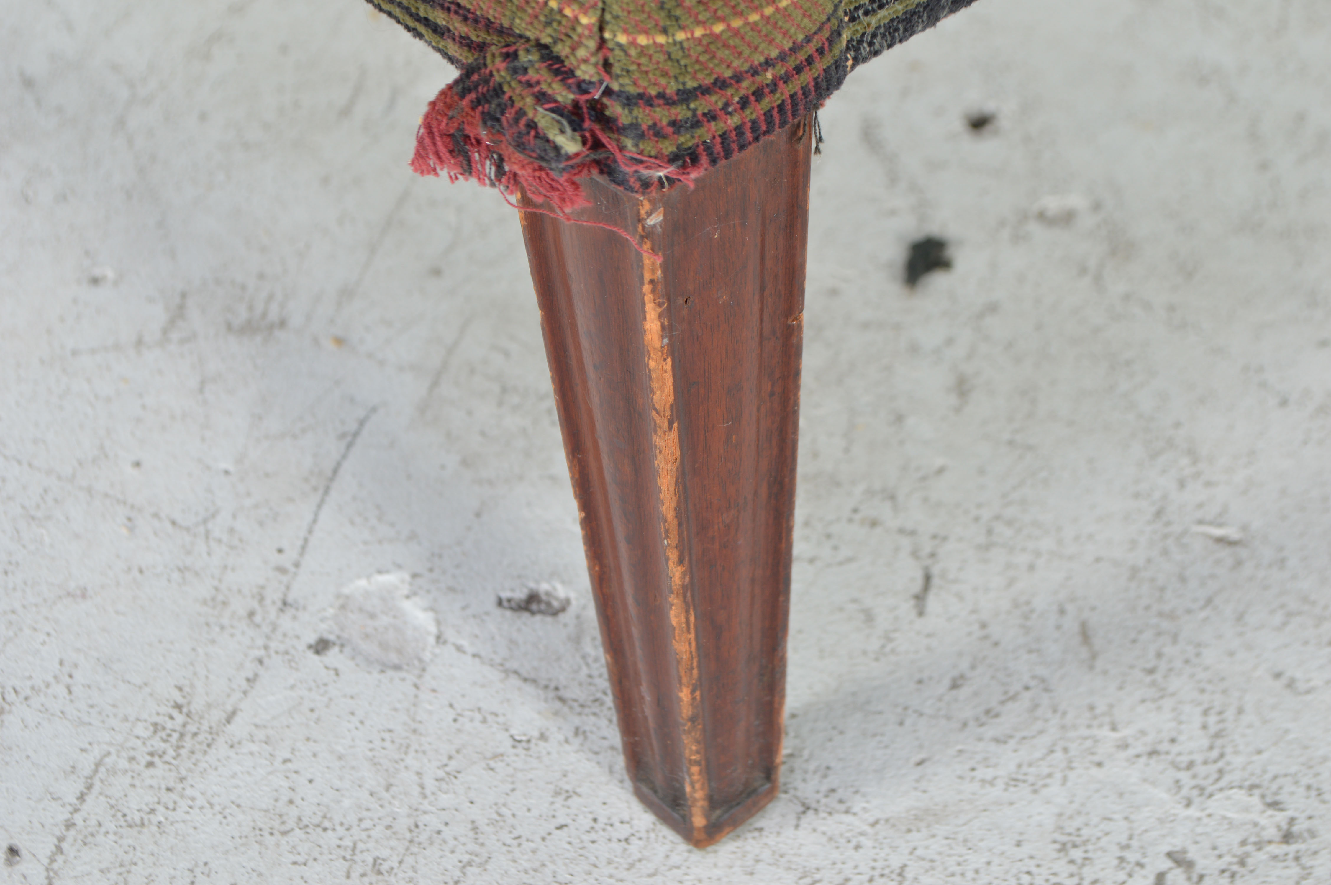 Plaid Wingback Chair