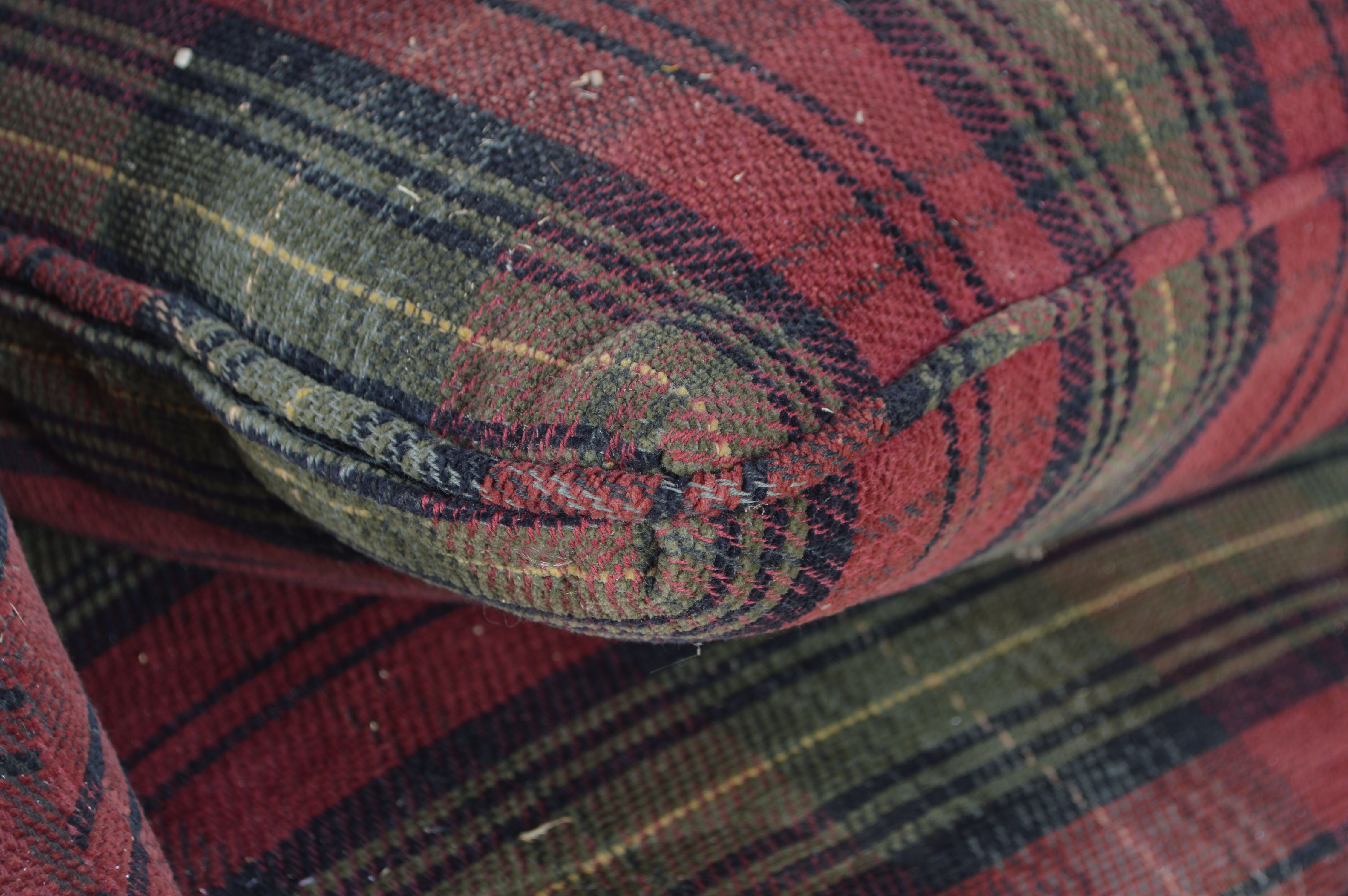 Plaid Wingback Chair