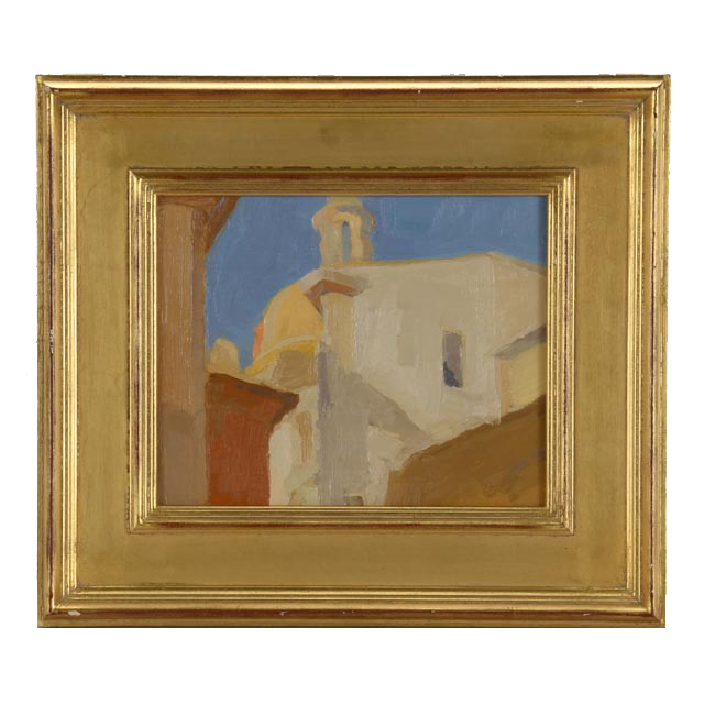 T. Kelly Wilson Original Alla Prima Oil on Wood Panel "Near the Jewish Ghetto I"