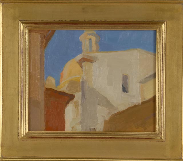 T. Kelly Wilson Original Alla Prima Oil on Wood Panel "Near the Jewish Ghetto I"