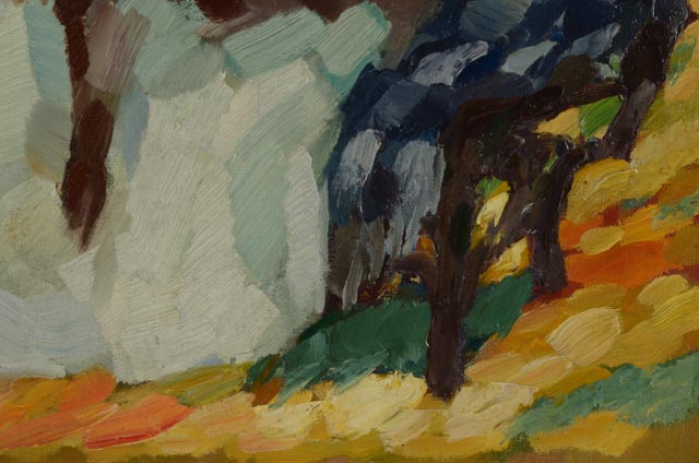 Leo Putz Original Oil Painting on Canvas