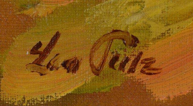 Leo Putz Original Oil Painting on Canvas