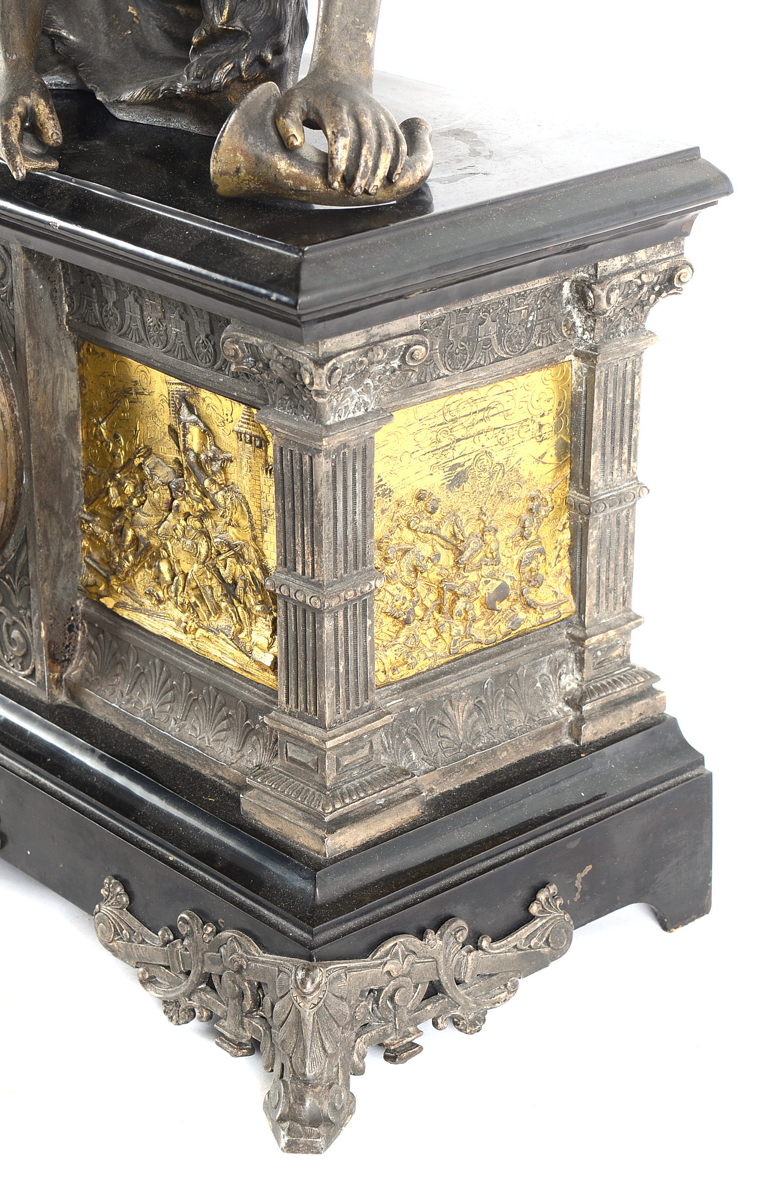 Antique Ansonia Ornate Mantel Clock with Figure