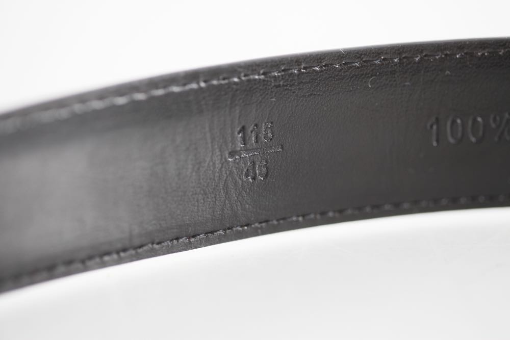 Salvatore Ferragamo Black Leather Belt