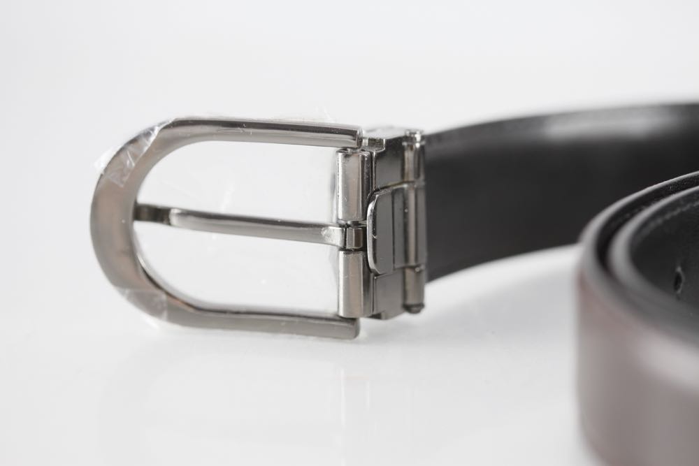 Salvatore Ferragamo Black Leather Belt