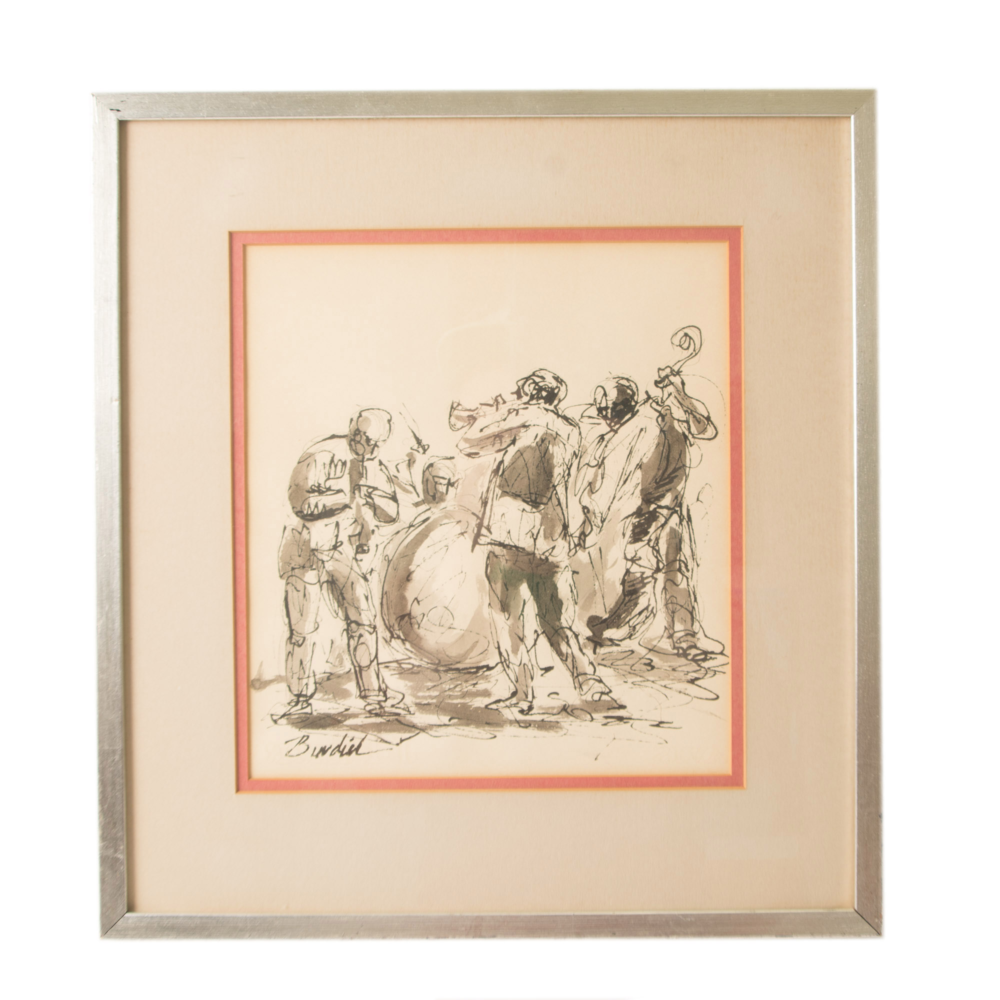 Charles Burdick Original Ink on Paper