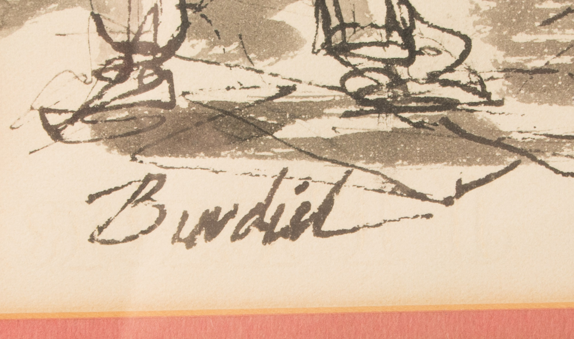 Charles Burdick Original Ink on Paper