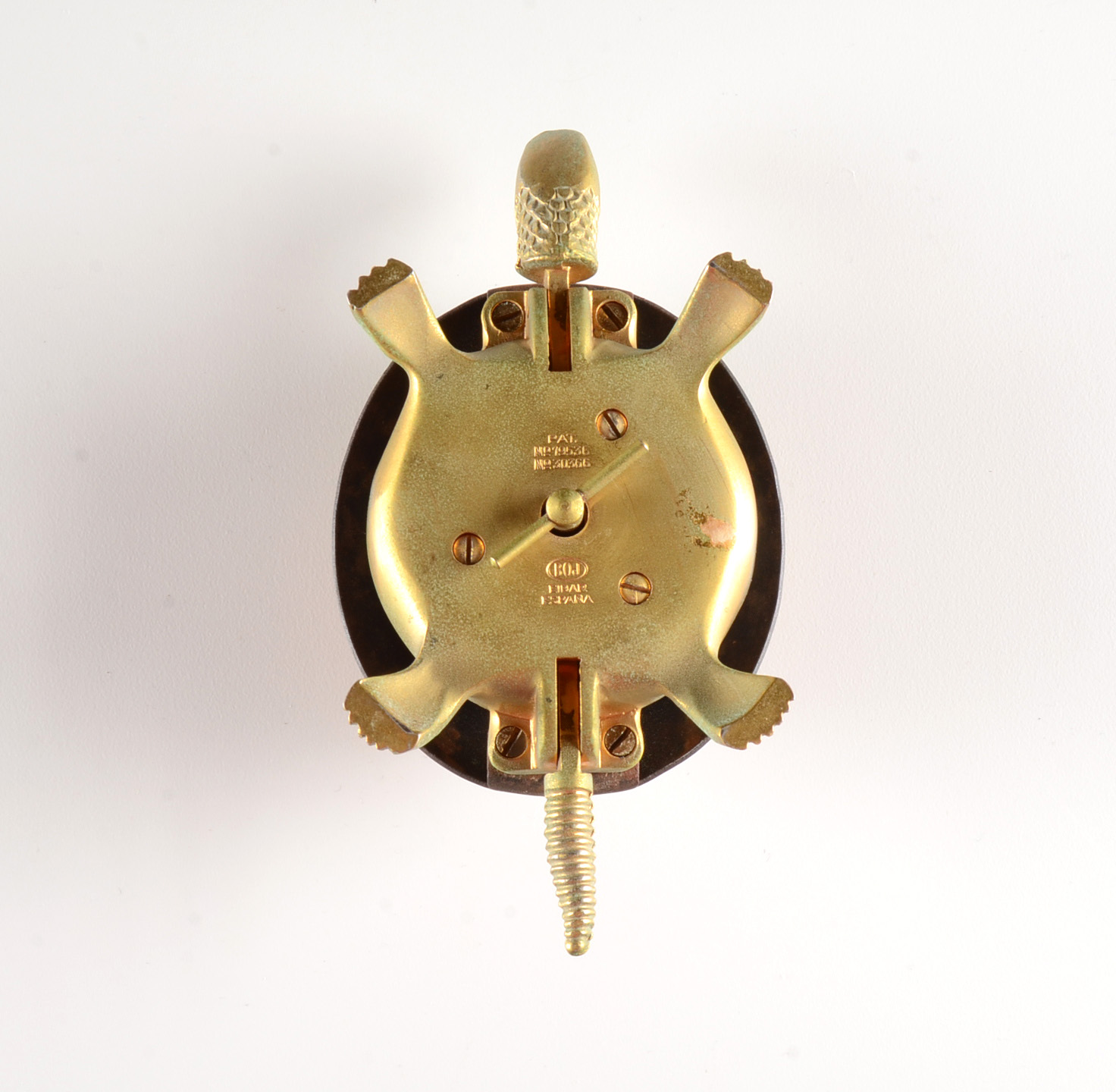 Antique Boj Eibar Espana Brass Damascene Hotel Lobby Bell