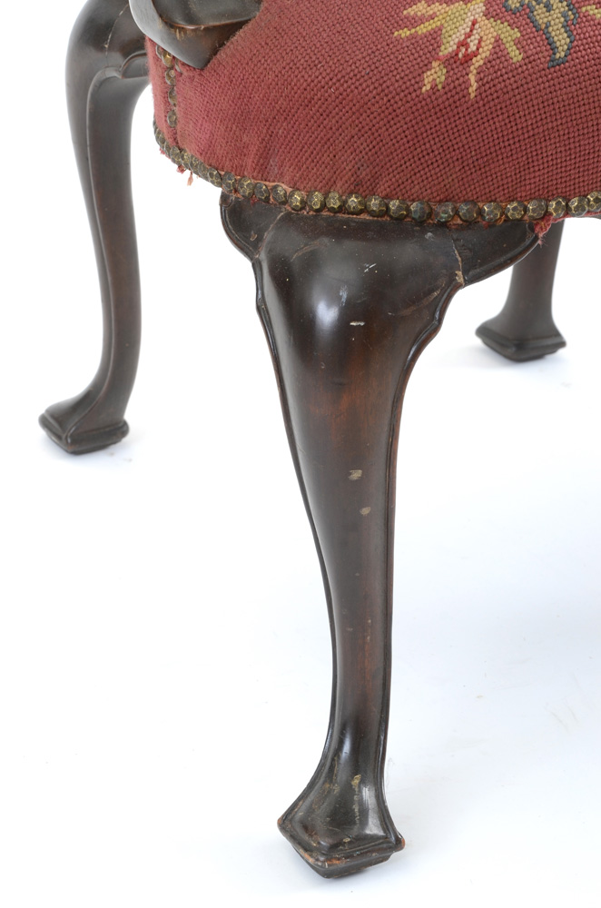 Georgian Style Needlepoint Arm Chair