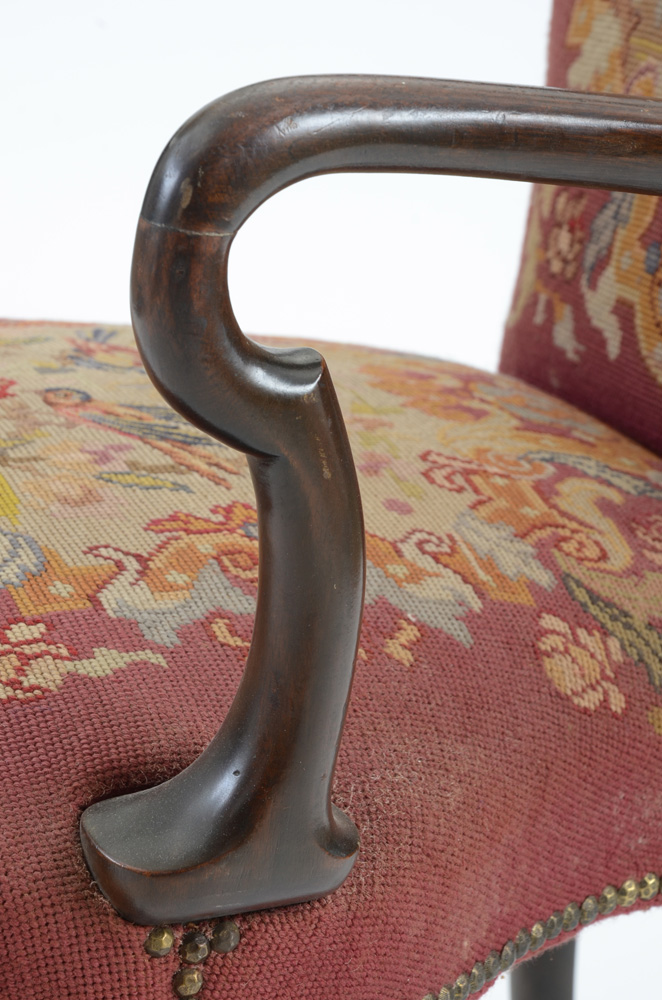Georgian Style Needlepoint Arm Chair