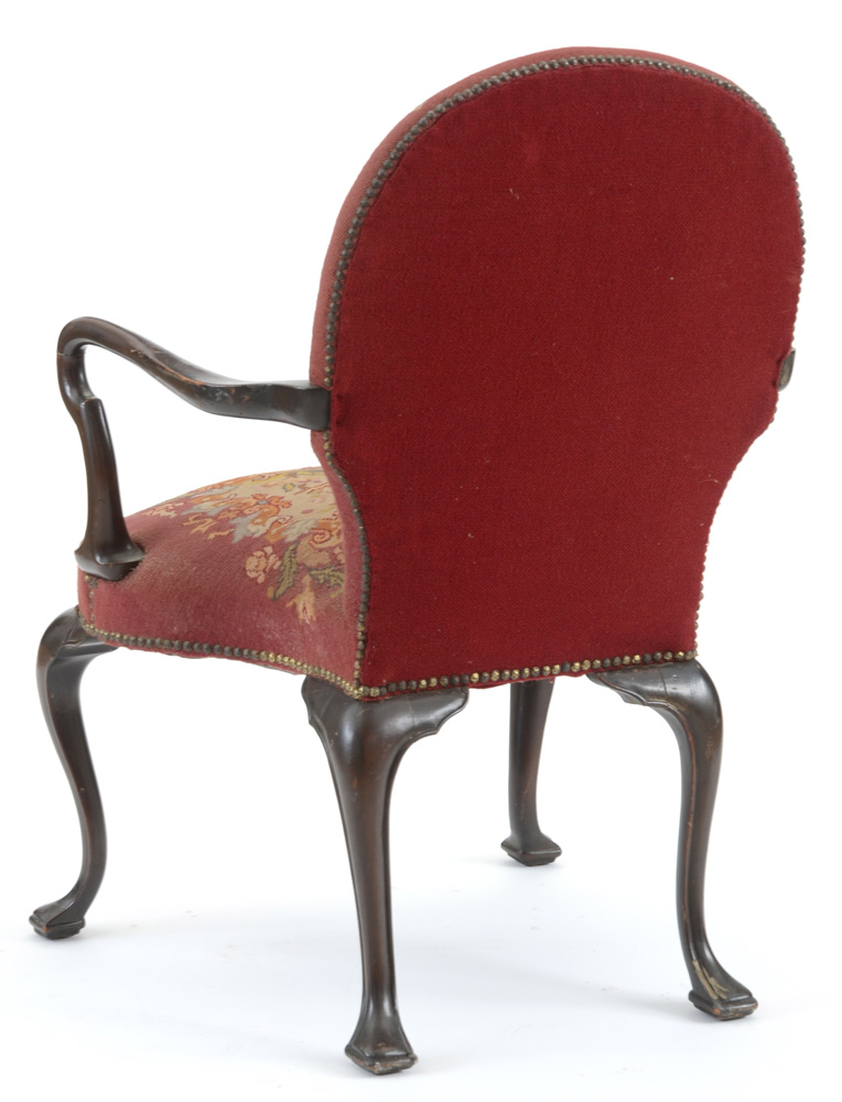 Georgian Style Needlepoint Arm Chair