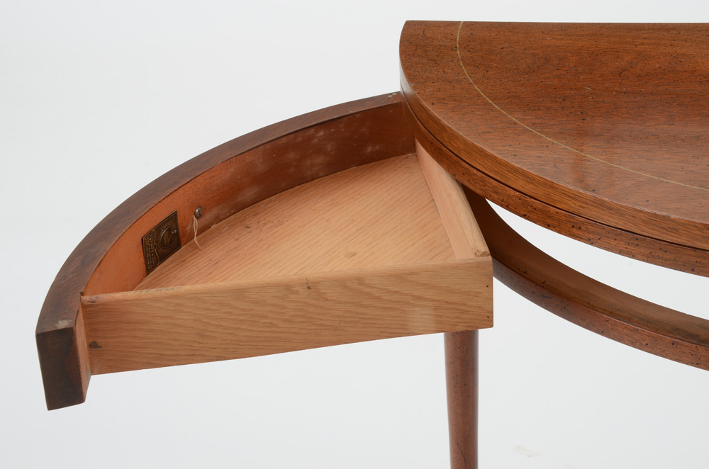 Mahogany Demi-Lune Card Table