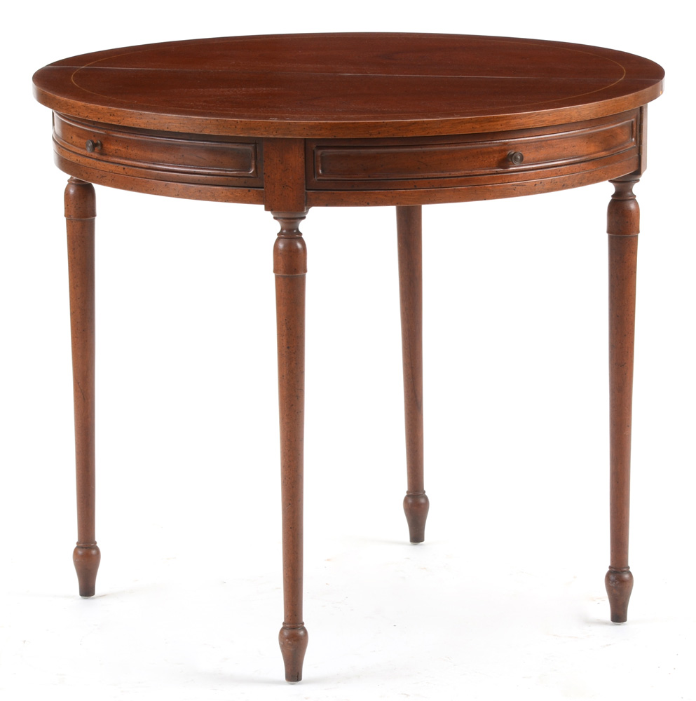 Mahogany Demi-Lune Card Table