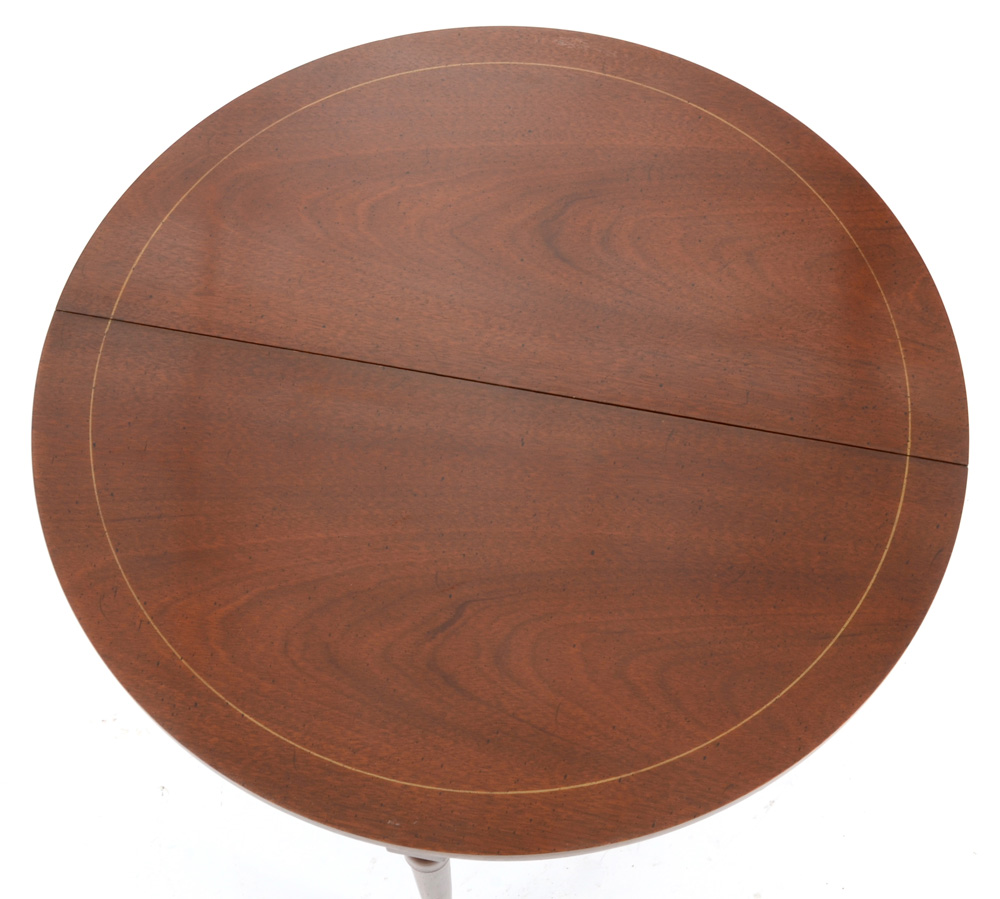 Mahogany Demi-Lune Card Table