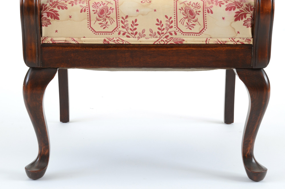 1920s Queen Anne Style Arm Chair