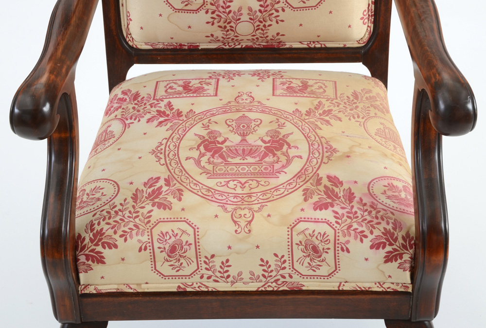 1920s Queen Anne Style Arm Chair