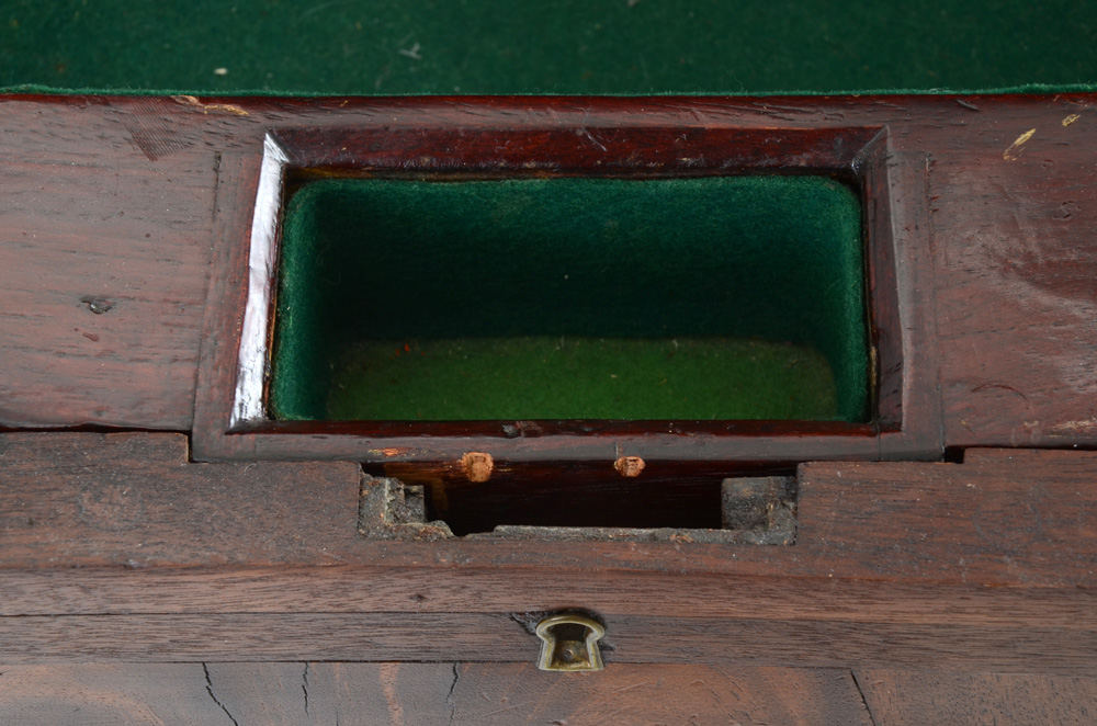 Antique American Empire Cellarette Style Game Table