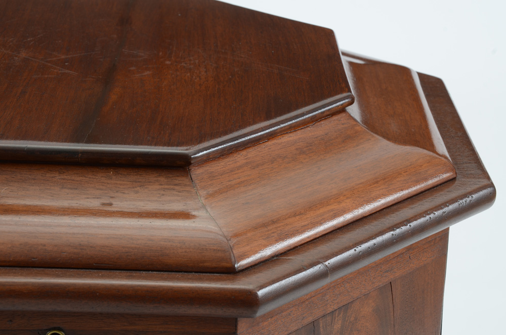 Antique American Empire Cellarette Style Game Table