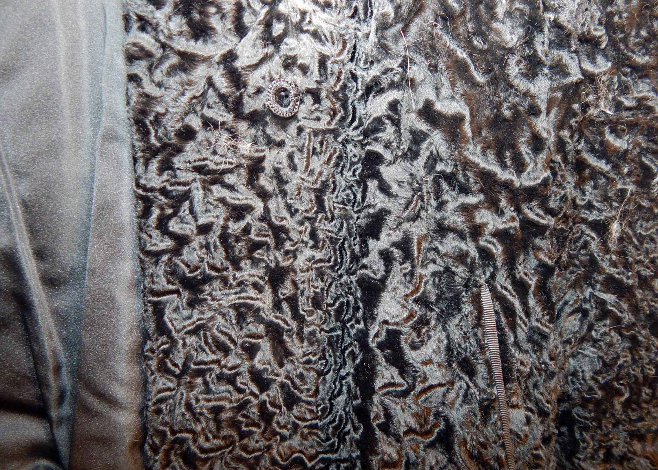 Vintage Saks Fifth Avenue Persian Lamb and Chinchilla Fur Jacket