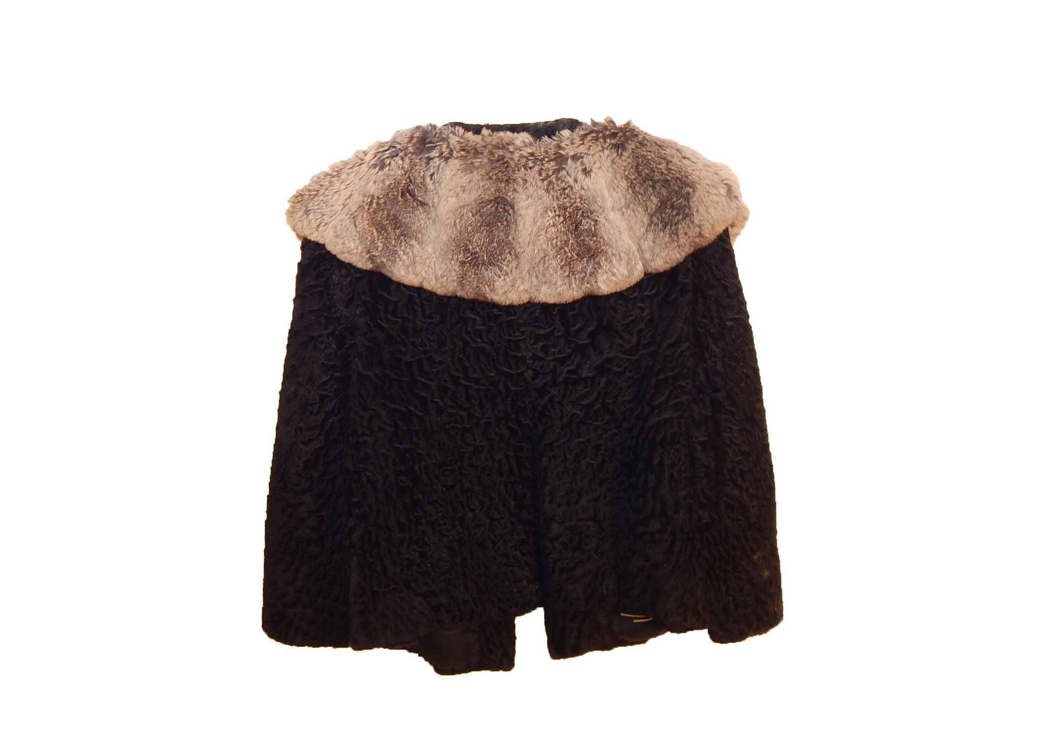 Vintage Saks Fifth Avenue Persian Lamb and Chinchilla Fur Jacket