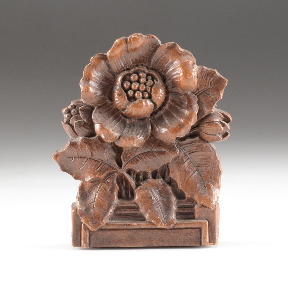 Molded Composition Poppy Bookends by Ornawood