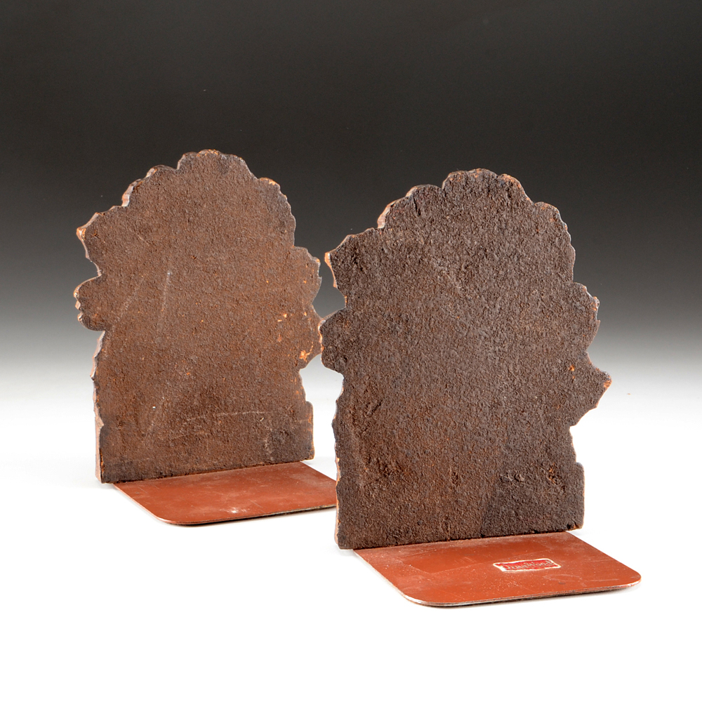 Molded Composition Poppy Bookends by Ornawood