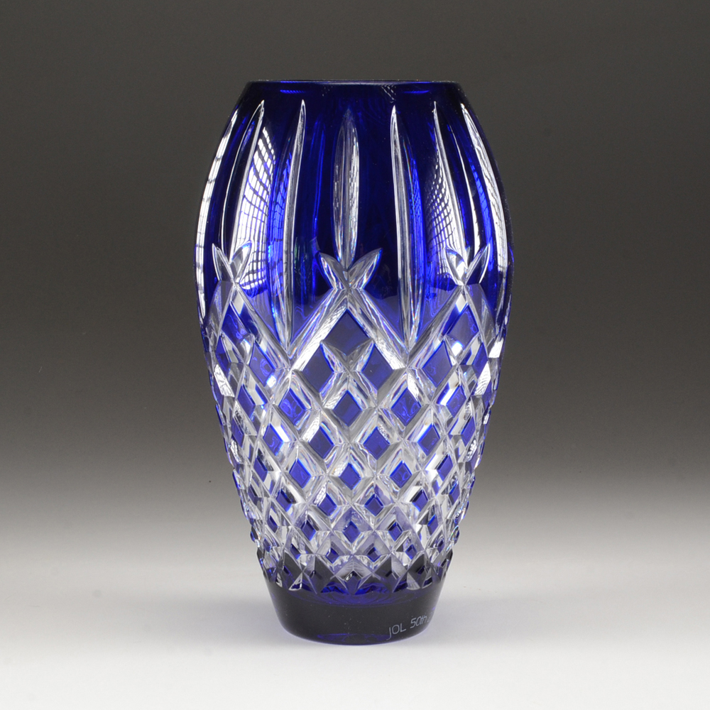 Waterford Crystal Vase in Blue