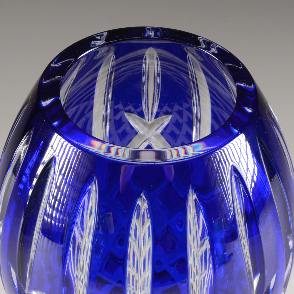 Waterford Crystal Vase in Blue
