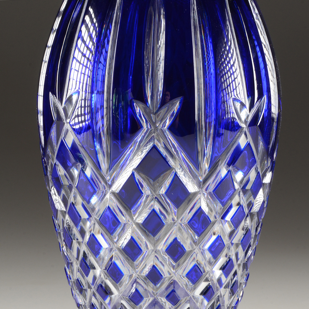Waterford Crystal Vase in Blue
