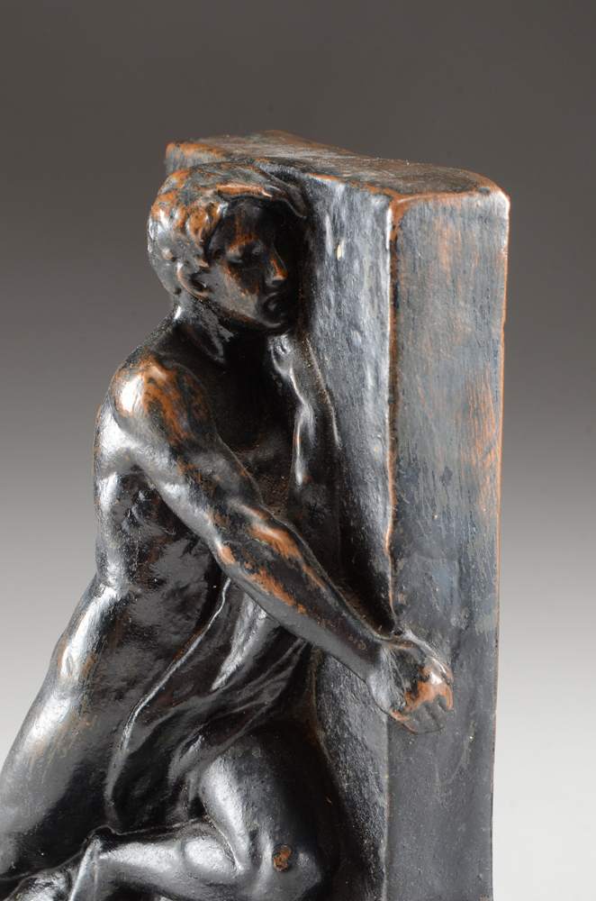 Pair of "The Builder" Bronze Bookends