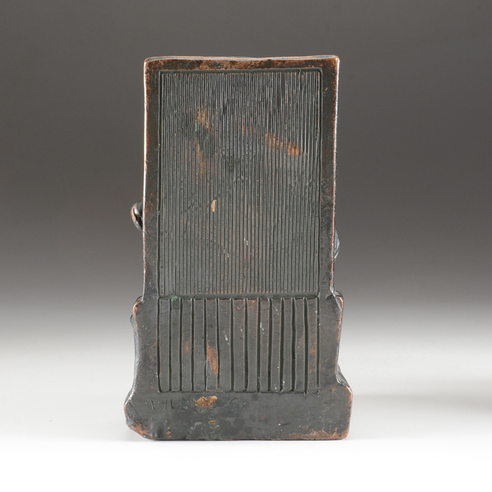Pair of "The Builder" Bronze Bookends