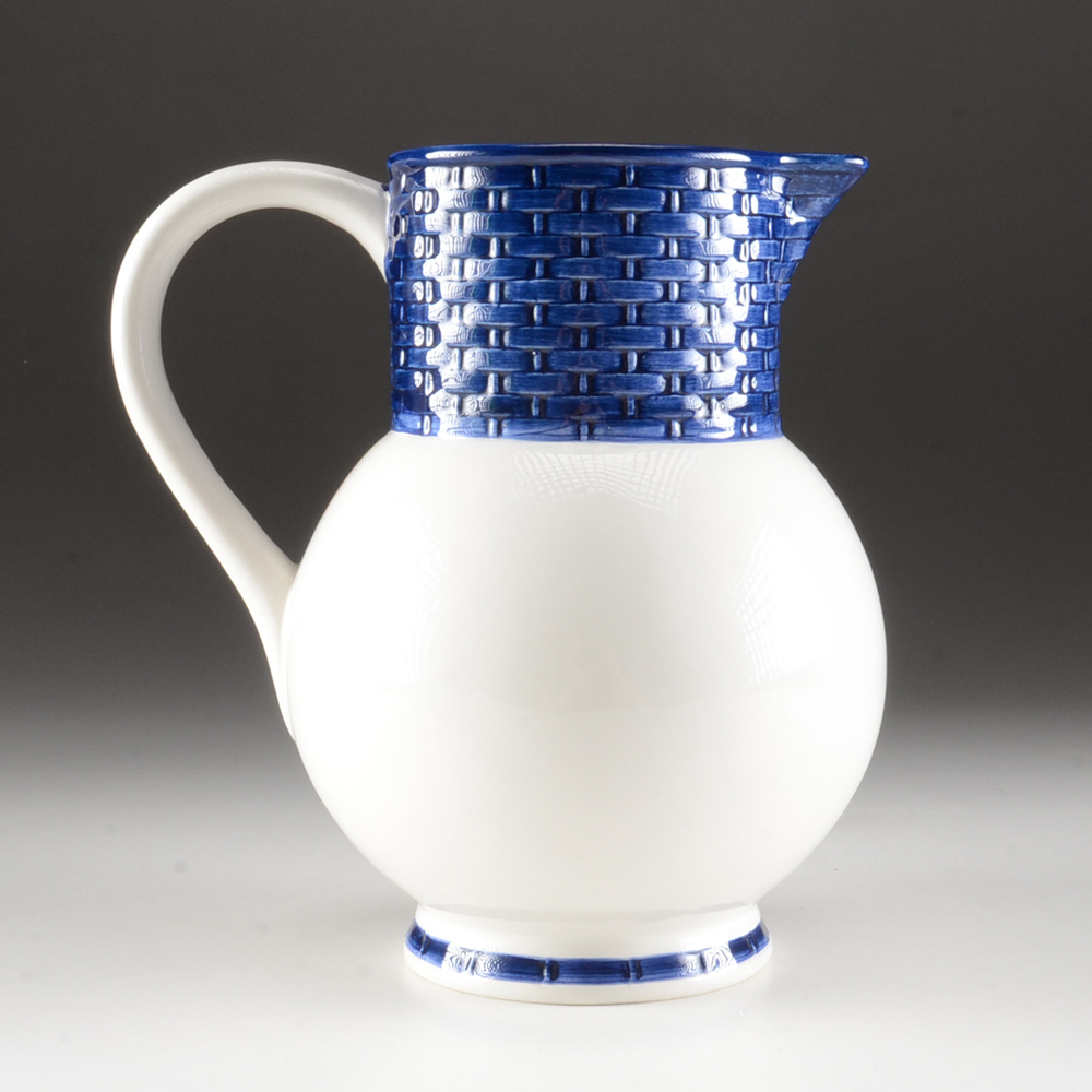 Tiffany & Co. "Basket Weave" Pitcher and Bowl