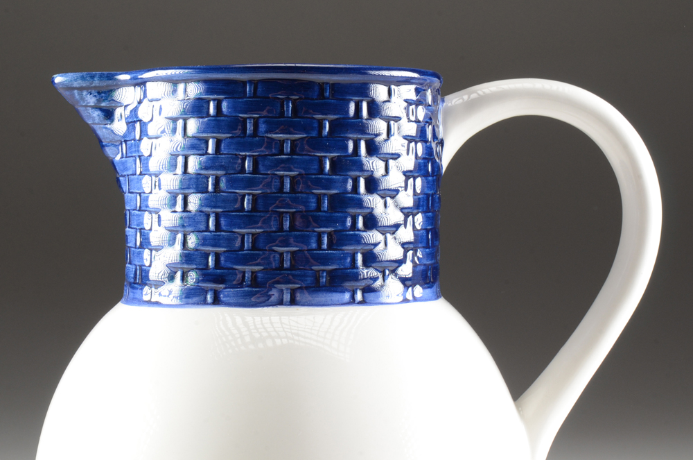 Tiffany & Co. "Basket Weave" Pitcher and Bowl