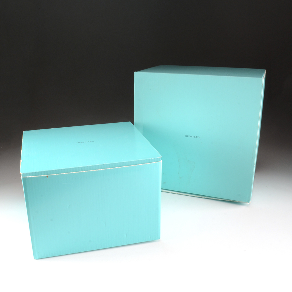 Tiffany & Co. "Basket Weave" Pitcher and Bowl