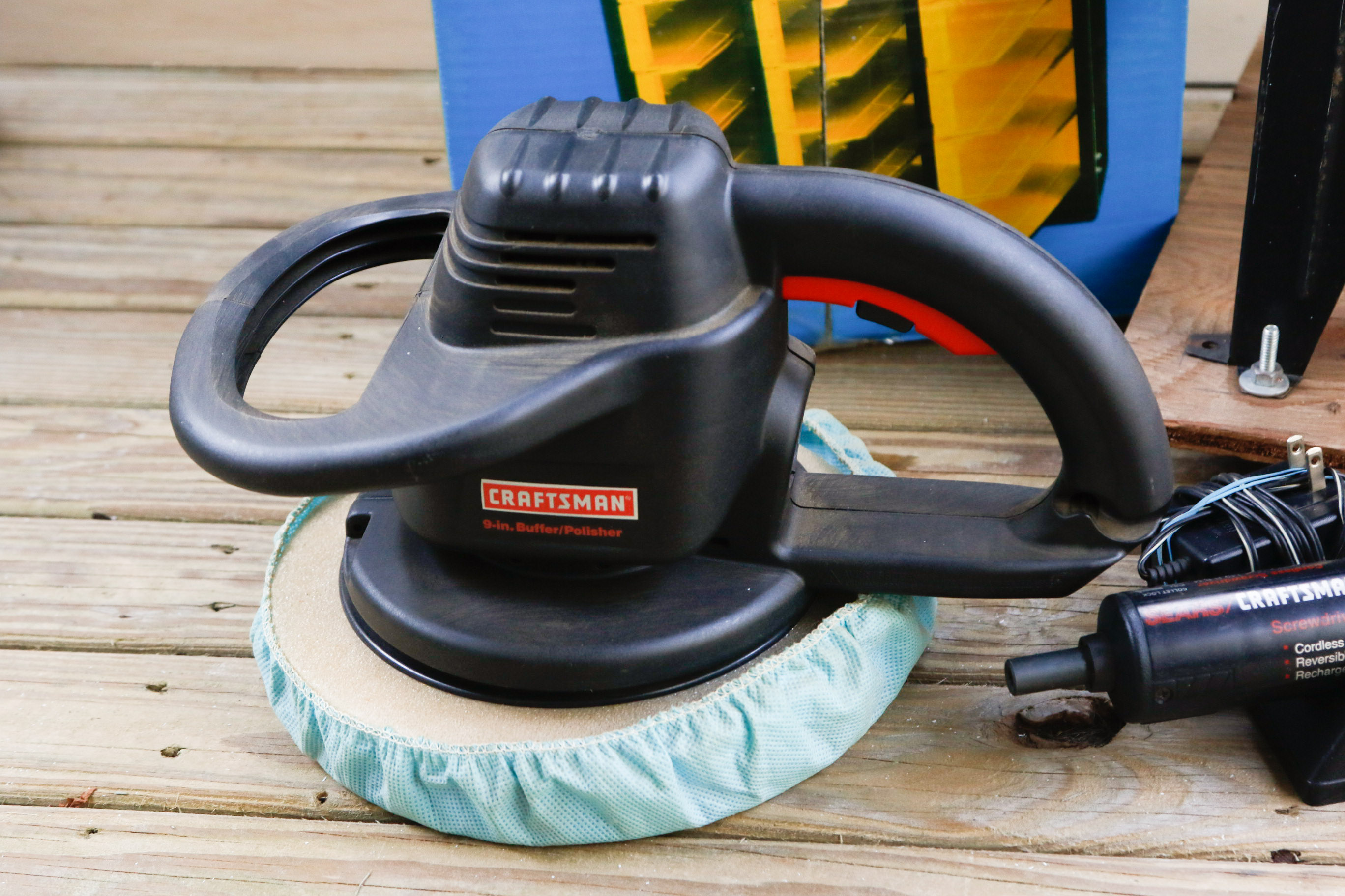 Craftsman Router Table with Buffer, Drill and Rack