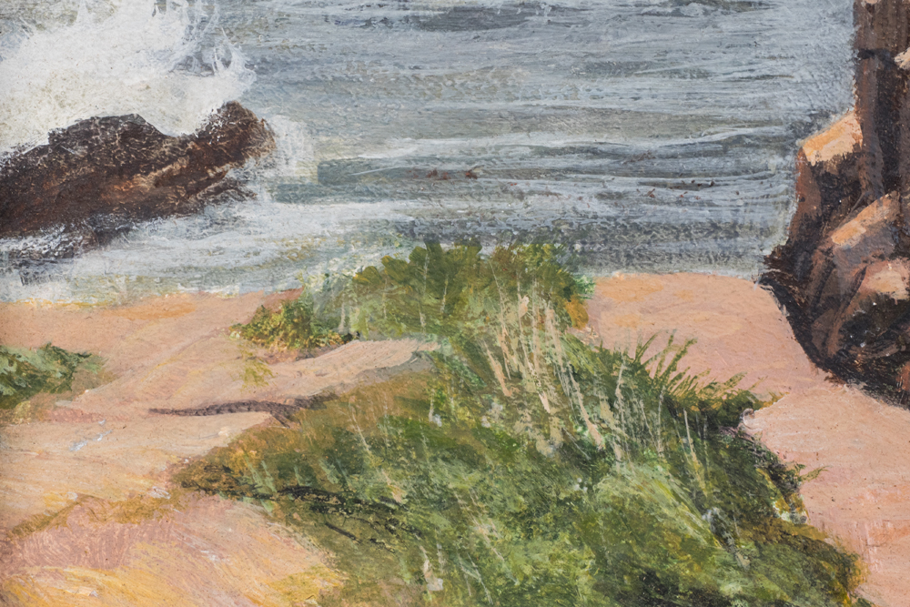 "Cliffs of Acadia" Original Acrylic Painting