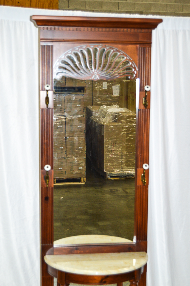 Late 20th Century Mirrored Hall Tree by Pulaski