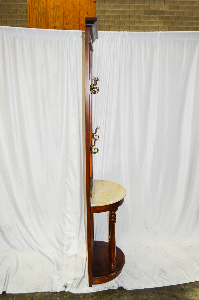 Late 20th Century Mirrored Hall Tree by Pulaski