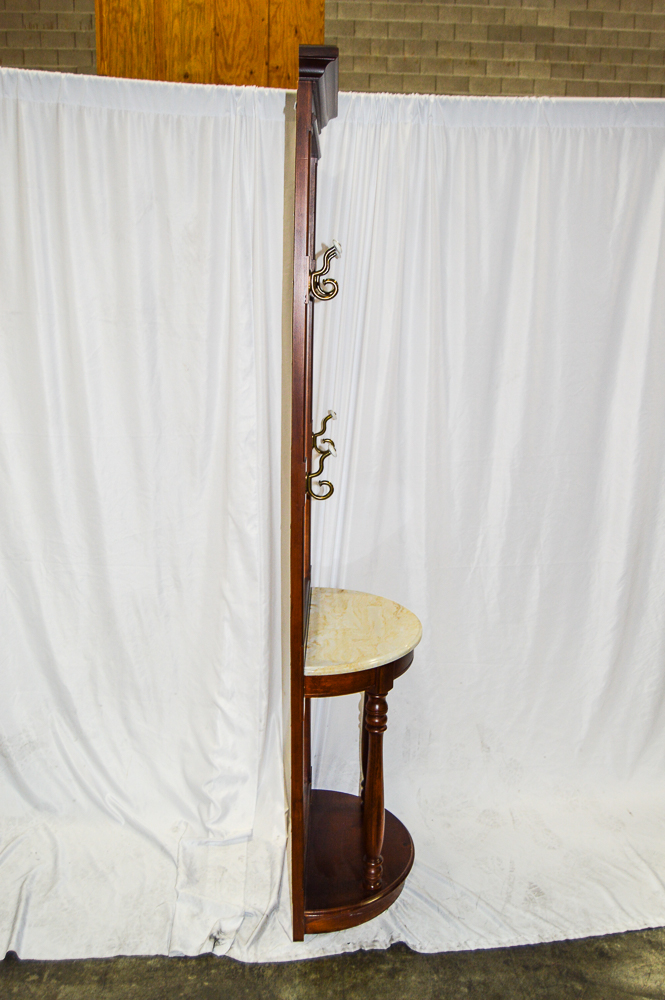 Late 20th Century Mirrored Hall Tree by Pulaski