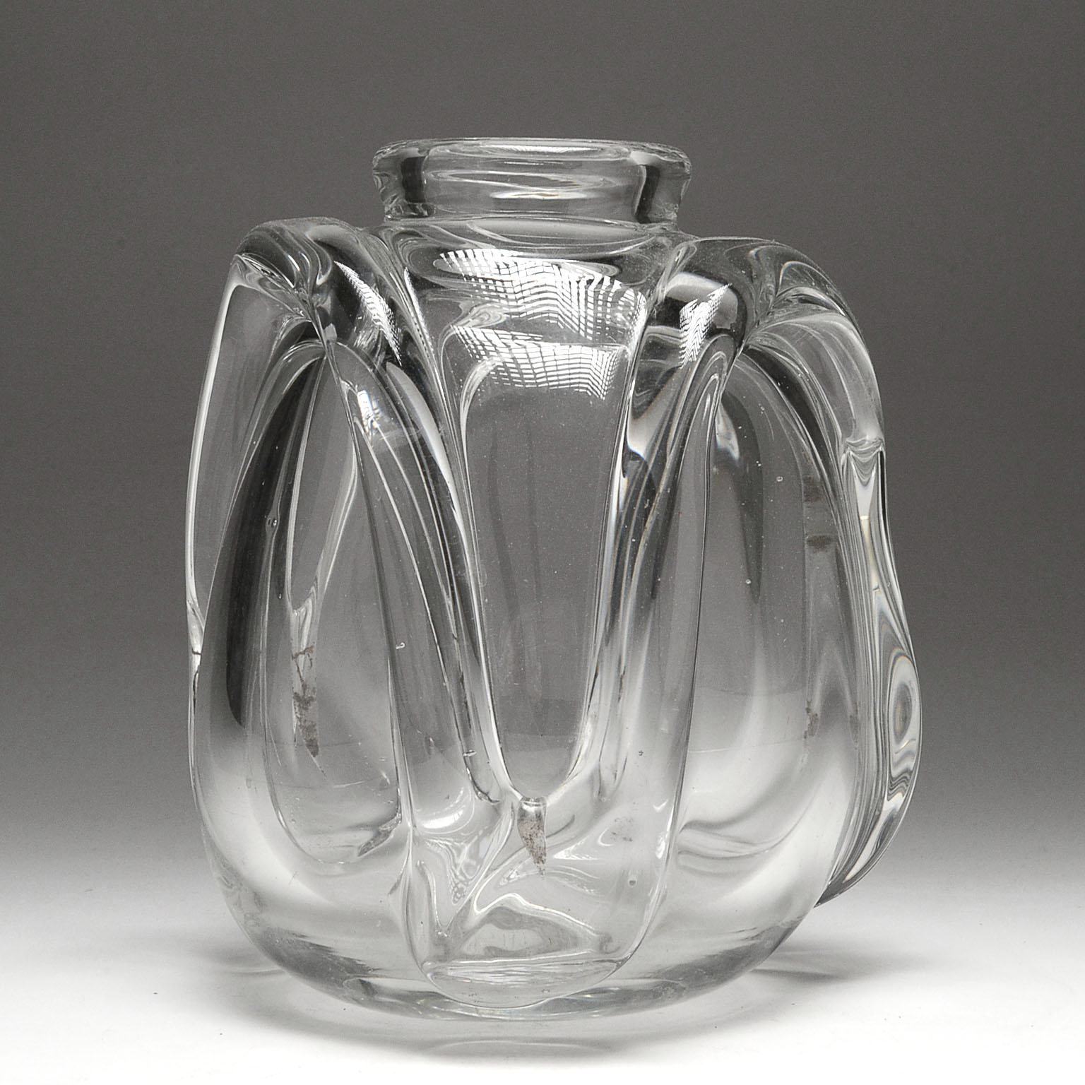 Mid-Century Gehlin-Gullaskruf Swedish Art Glass Vase