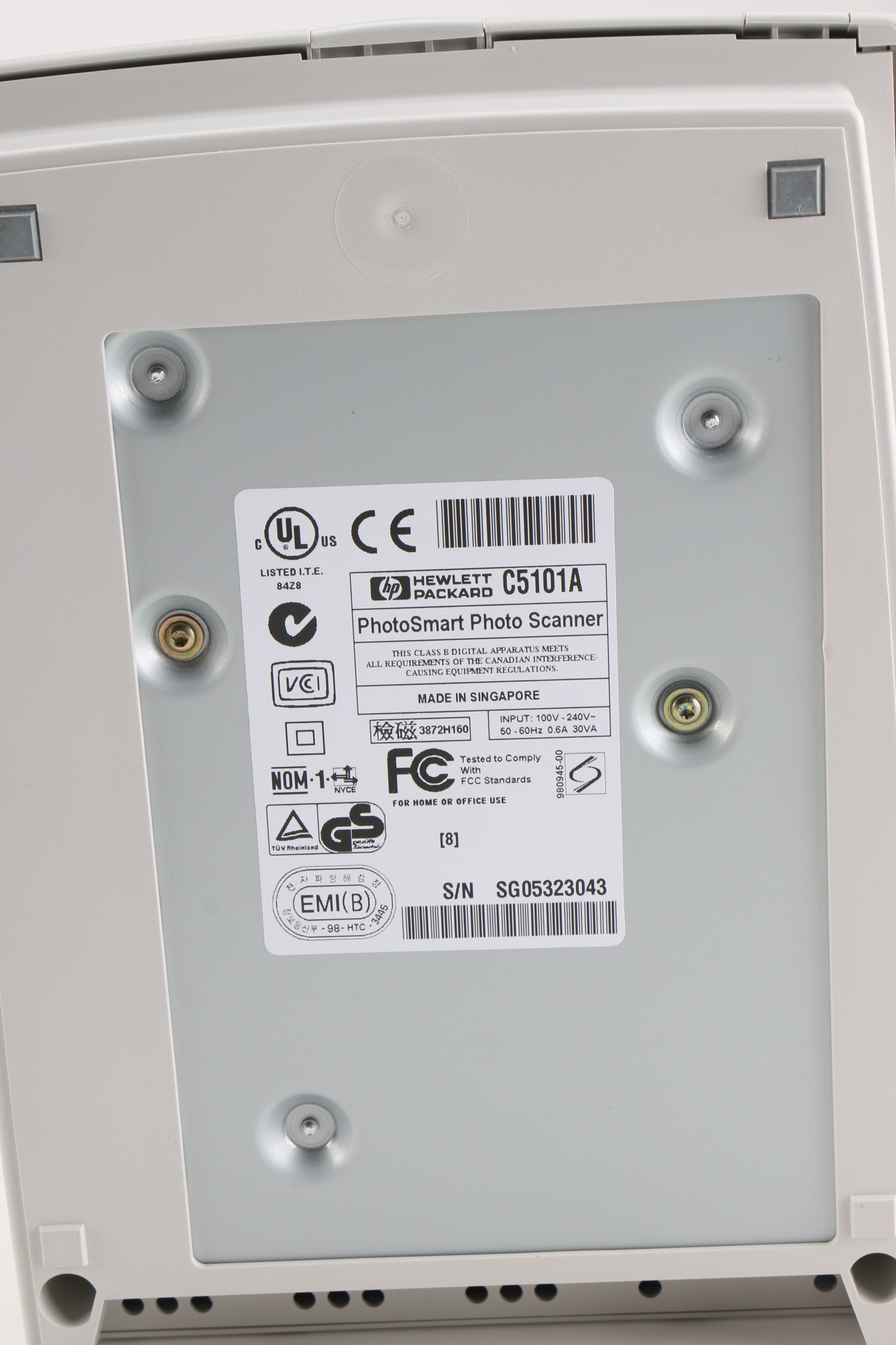 HP Photosmart S20 Photograph Scanner